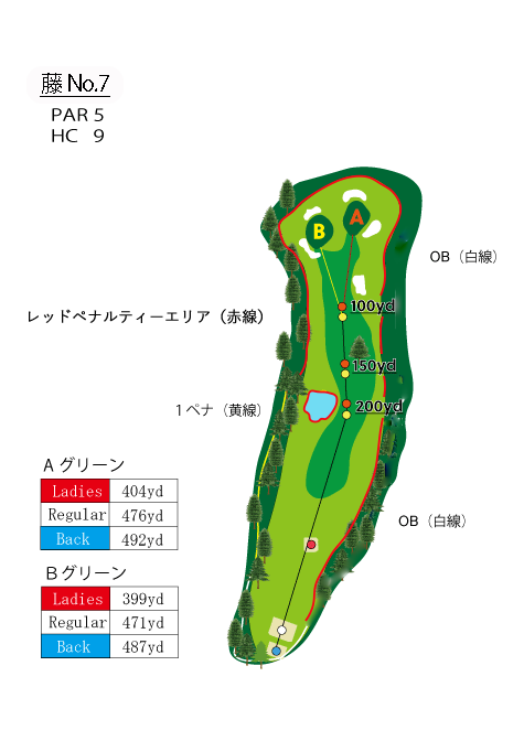 HOLE　NO.7（藤）