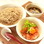 肉南つけそばと海老たぬき丼