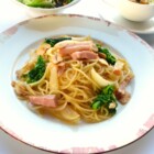 菜の花とベーコンのペペロンチーノ